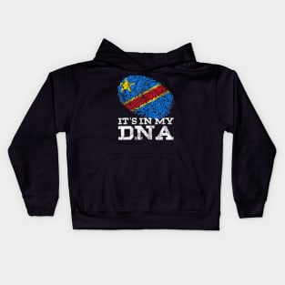 It's In My DNA Congolese Gifts African Tee DRC DR Congo Flag Kids Hoodie